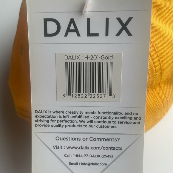 Dalix Dad Cap Adjustable Yellow Unisex - Picture 5 of 6